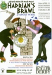 Cover of Roller Derby programme for "Hadrian's Brawl"