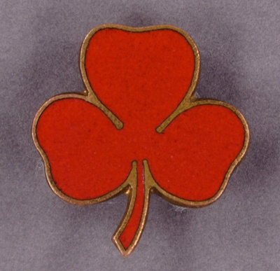 Red Trefoil Badge; Girl Guides Association; GWL-2013-50-53