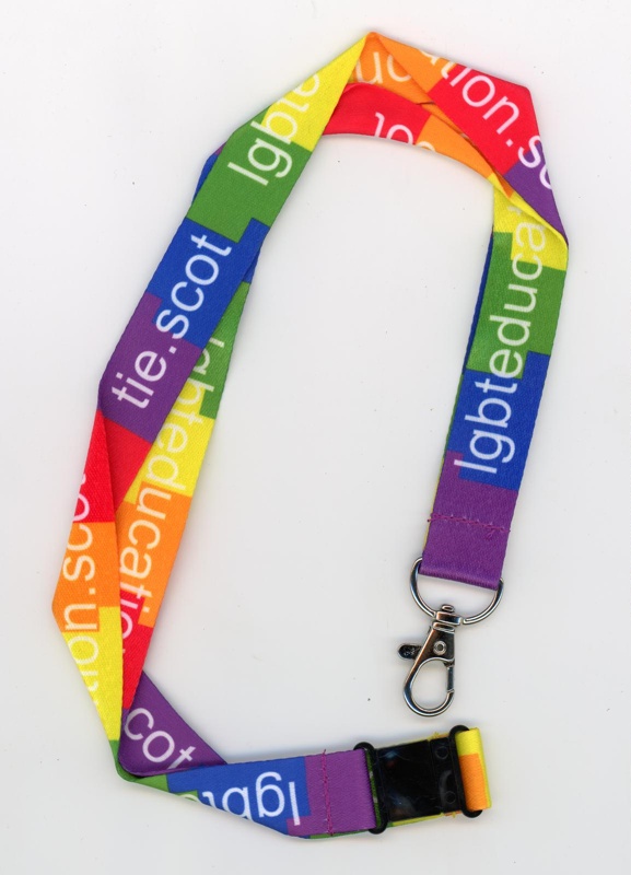 Lanyard: LGBT Education; Time for Inclusive Education (TIE); c.2015-25; GWL-2025-133-6 Lanyard: LGBT Education; Time for Inclusive Education (TIE); c.2015-25; GWL-2025-133-6