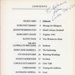 Contents page: Writing Women Vol. 4 No. 3; c.1985; GWL-2025-116-5