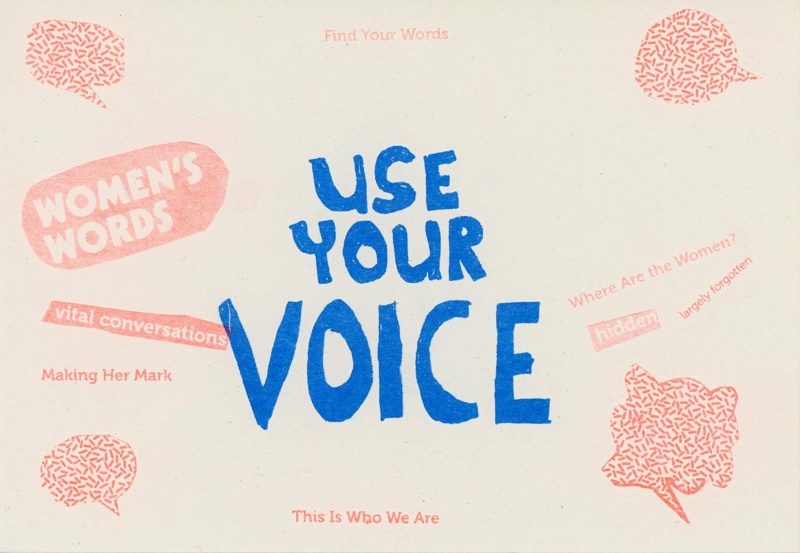 Risograph: Use Your Voice; Hamilton, Kathy; Sept 2021; GWL-2023-25-2