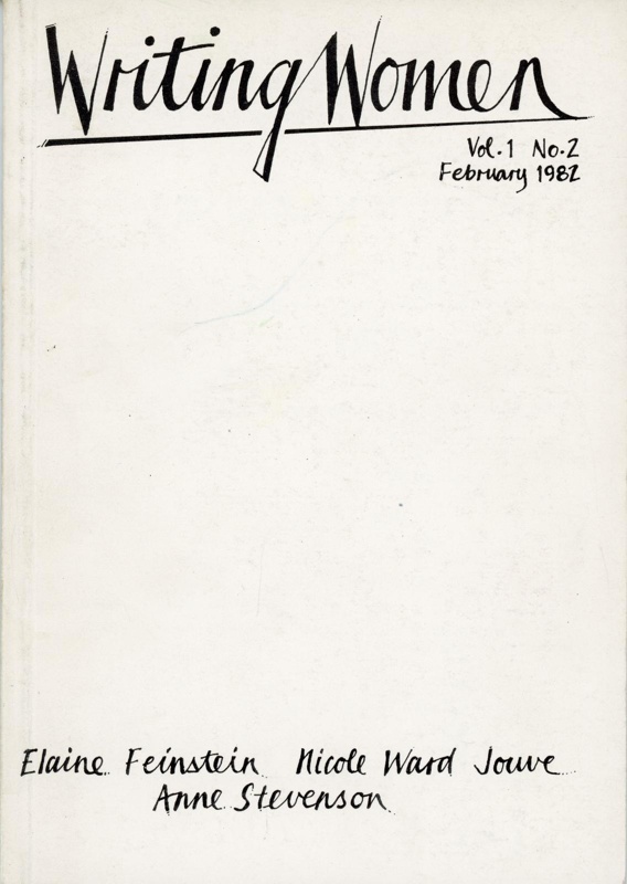 Front cover: Writing Women Vol. 1 No. 2; Feb 1982; GWL-2025-116-2