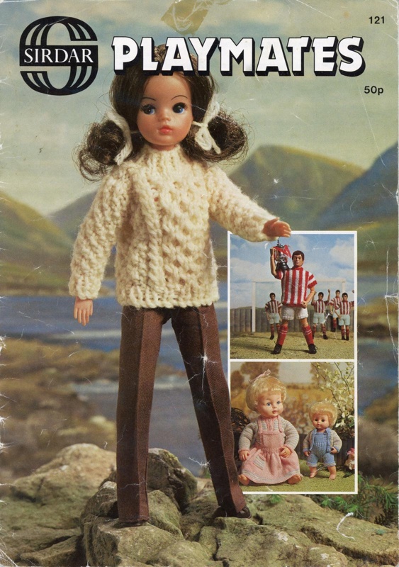 Knitting patterns: Sirdar Playmates No. 121 (front cover); c.1970s-80s; GWL-2017-11-47