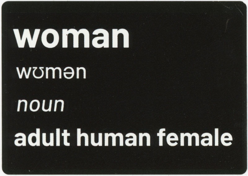 Sticker: Woman ~ Adult Human Female; c.2023; GWL-2023-110-8