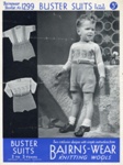 Knitting pattern: Buster Suits; Bairns-wear No. 1299; GWL-2016-159-29