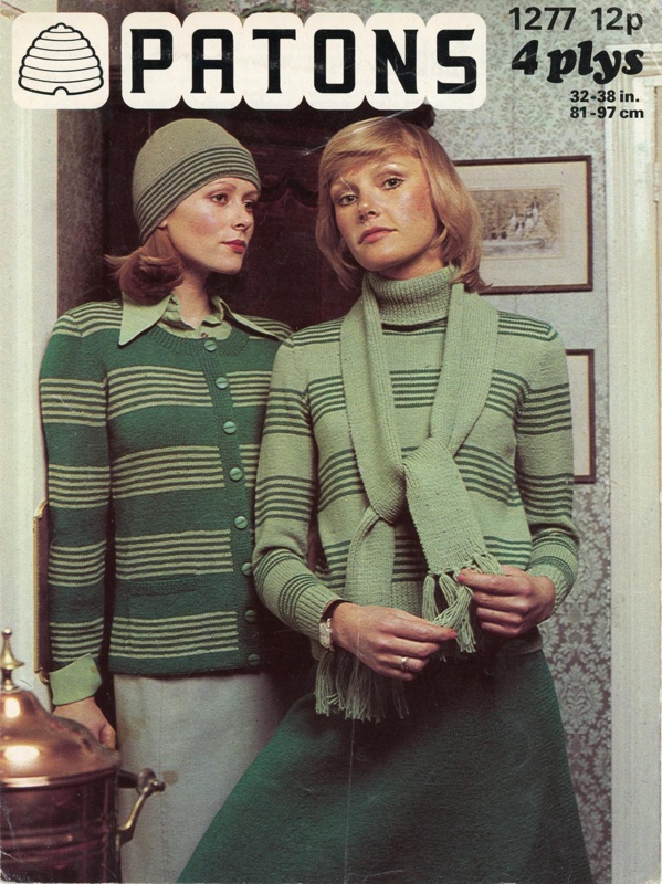 Knitting pattern: Five-Piece Fashion; Patons Booklet No. 1277; 1976; GWL-2017-12-5