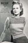 Knitting pattern: Jumper with Fair Isle Yoke; Bestway Leaflet No. 1890; GWL-2014-59-7