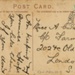Postcard back: Society Note; Pictorial Post Card Co Ltd; c.1908; GWL-2024-77-15