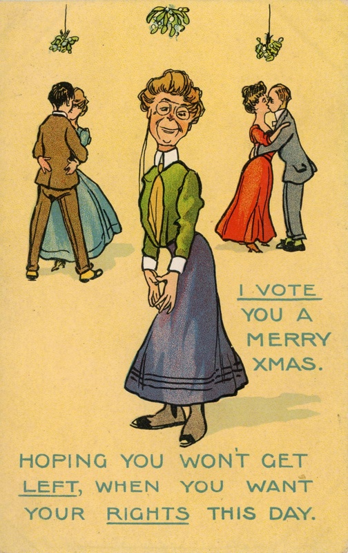 GWL-2026-25-6: Postcard front: I Vote You a Merry Xmas GWL-2026-25-6: Postcard front: I Vote You a Merry Xmas