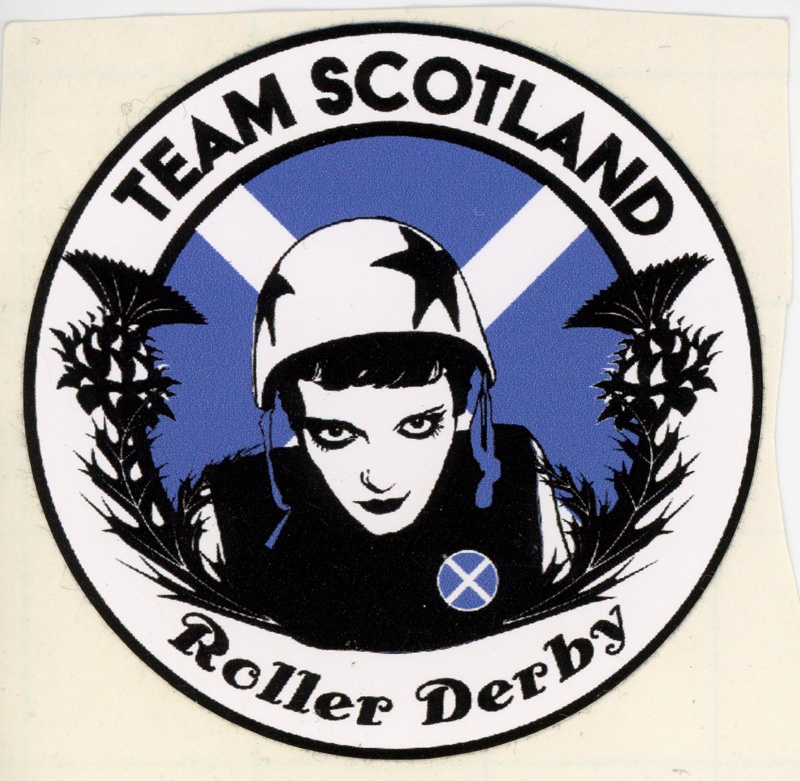 Sticker: Team Scotland Roller Derby; GWL-2019-59-8
