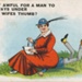 Postcard: Under his Wife's Thumb; Millar & Lang Ltd; GWL-2022-26-13