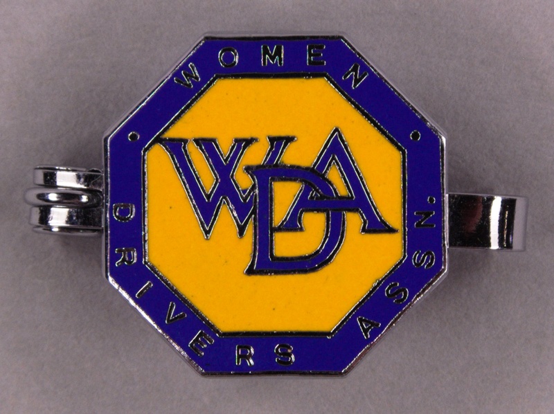 Badge: WDA; Women Drivers Association; c.1970s; GWL-2013-13-1