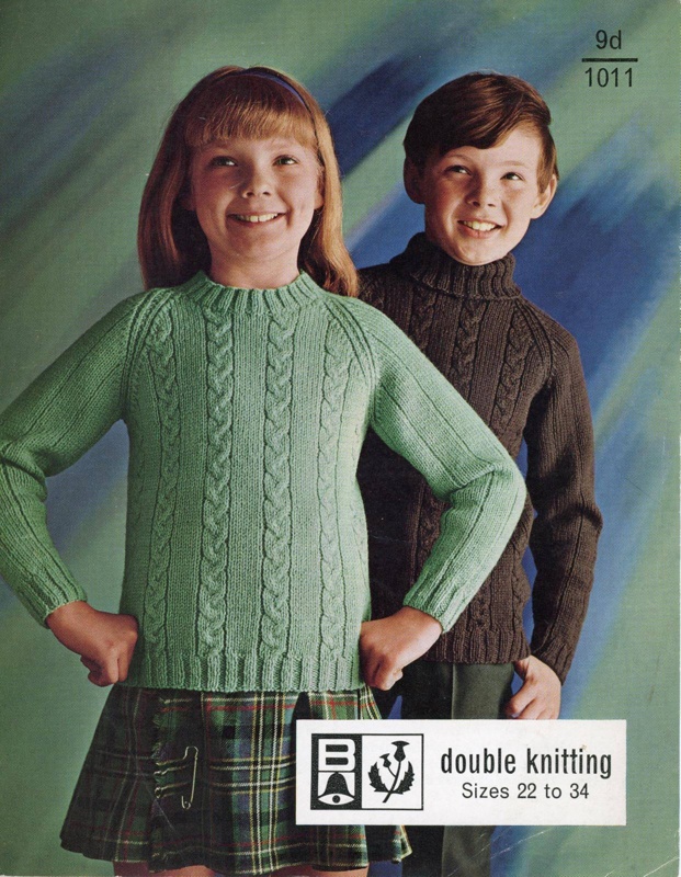 Knitting pattern: Polo and Round Neck Sweaters; Bellmans Scotch Wool No. 1011; GWL-2015-34-127