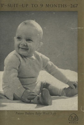 Knitting Pattern: Boy's Suit; P&B Wools No. 267; GWL-2016-95-73