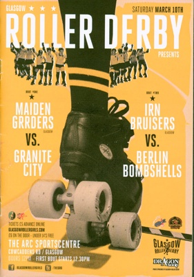 Programme cover for Glasgow Roller Derby double header