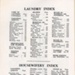 Laundry & Housewifery Index: Homecraft Book; Committee of Dundee Domestic Science Teachers; c.1950s; GWL-2021-38