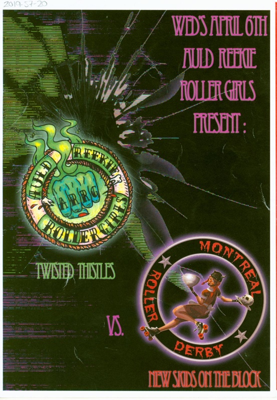 Cover of Roller Derby programme for "New Skids on the Block"