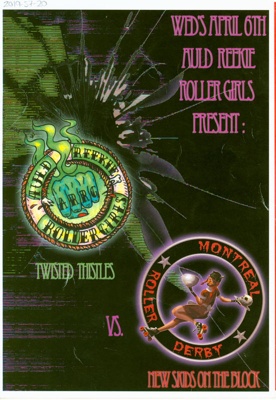 Cover of Roller Derby programme for "New Skids on the Block"