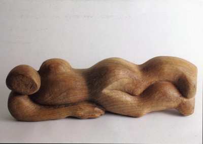 Postcard: Reclining Figure, 1993; Dorothy M. Dick; 1993; GWL-2024-18-5