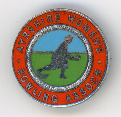 Badge: Ayrshire Women's Bowling Association; H.W. Miller Ltd; GWL-2012-19-2