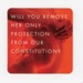 Beer mat obverse: Will you remove her only protection from our constitution?; Save the 8th; 2018; GWL-2022-152-3