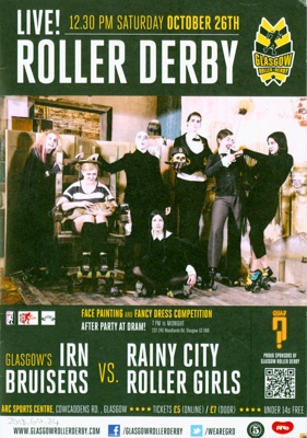 Programme: Irn Bruisers vs Rainy City RG; Glasgow Roller Derby; GWL-2018-60-24