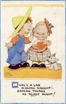 Postcard front: Here's A Lad A-Being Naught'; Valentine & Sons Ltd; c.1951; GWL-2024-77-3