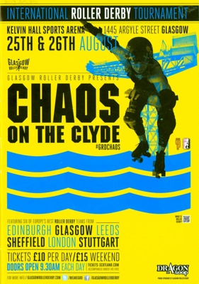 Programme: Chaos on the Clyde; Glasgow Roller Derby; 2012; GWL-2018-60-30