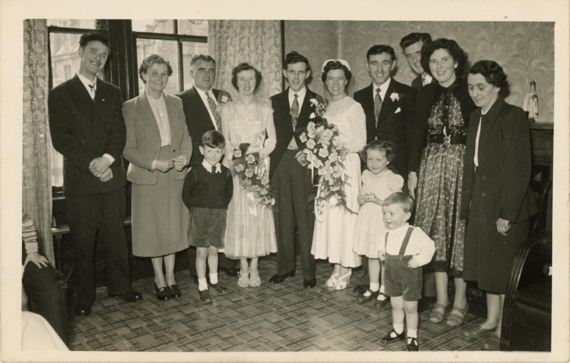 Photograph: Nan & Jimmy's Wedding; c.1956; GWL-2017-107-10