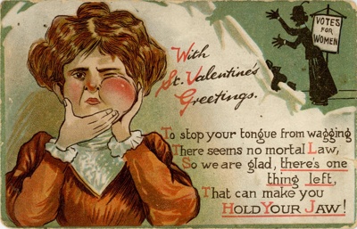 Postcard front: With St. Valentine's Greetings; Watkins & Kracke Ltd; c.1910; GWL-2024-77-22