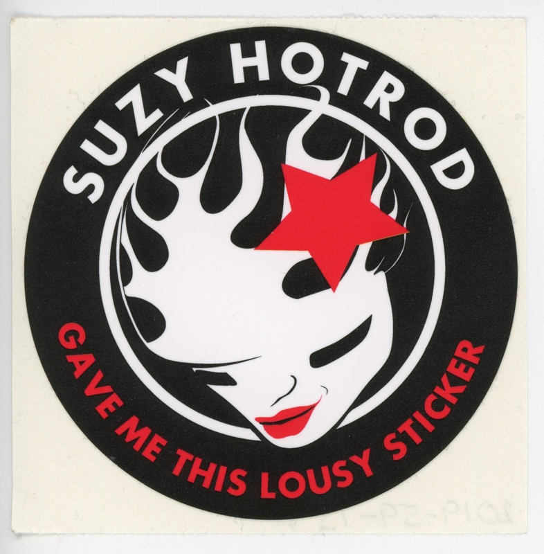 Roller Derby sticker: SUZY HOTROD; GWL-2019-59-15