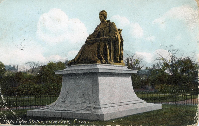 Postcard: Lady Elder Statue; c.1907; GWL-2015-20