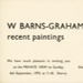 Invite: W. Barns-Graham recent paintings; Sheviock Gallery; 1970; GWL-2022-30-7-2