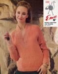 Knitting pattern: Sweater; Emu Wools No. 2311; GWL-2015-34-126