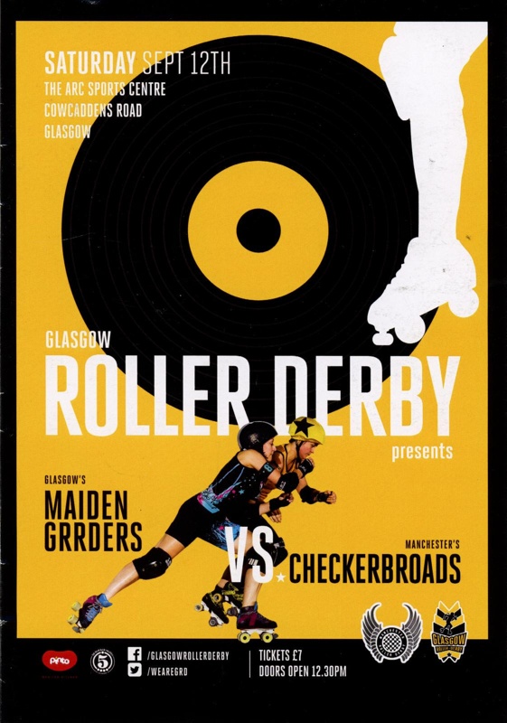 Programme: Maiden Grrders vs Checkerbroads; Glasgow Roller Derby; c.2012-19; GWL-2025-119-35