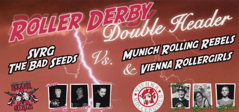 Programme: Bad Seeds vs Munich and Vienna; Stuttgart Valley Roller Derby; June 2012; GWL-2019-93-5