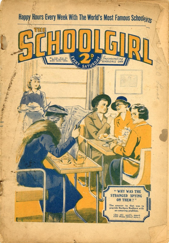 The Schoolgirl No. 539 Vol. 21; The Amalgamated Press Ltd; 1939; GWL-2017-64-5