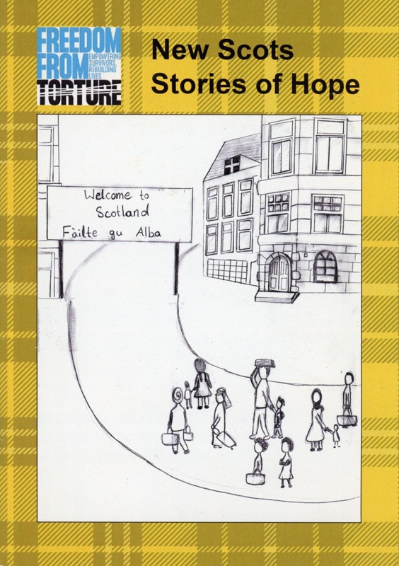 Front cover: New Scots Stories of Hope; Freedom from Torture; 2022; GWL-2025-79-2