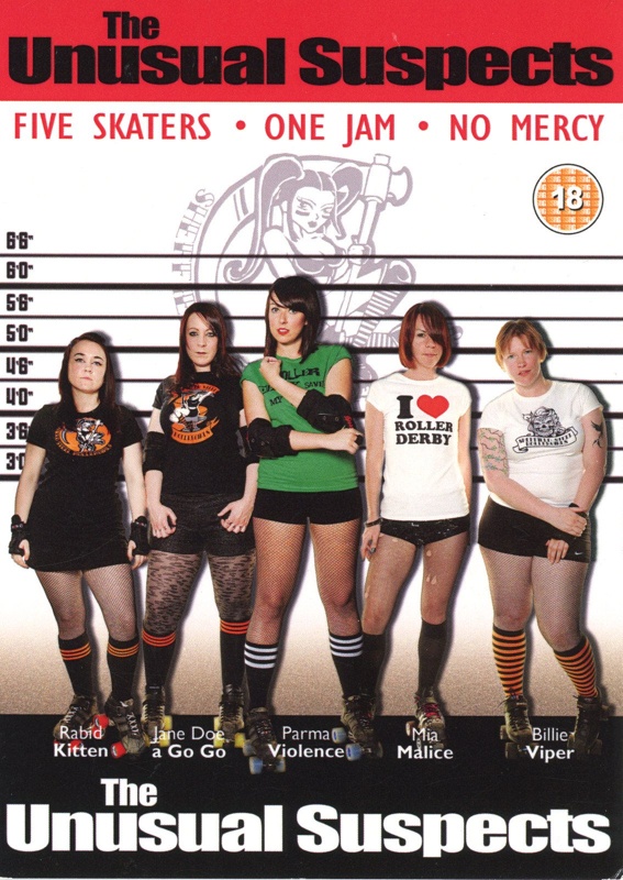Postcard: The Unusual Suspects; Sheffield Steel Rollergirls; 2012; GWL-2015-131-34-13