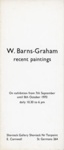 Catalogue cover: W. Barns-Graham recent paintings; Sheviock Gallery; 1970; GWL-2022-30-7-1