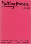 Front cover: Writing Women Vol. 2 No. 1; March 1983; GWL-2025-116-3