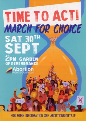 Flyer: Time to Act! March for Choice; Abortion Rights Campaign; 2017; GWL-2022-152-27