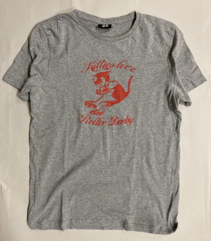 T-shirt: Kitties Love Roller Derby; 2010s; GWL-2019-59-81