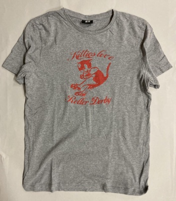 T-shirt: Kitties Love Roller Derby; 2010s; GWL-2019-59-81