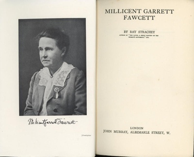 Title page: Millicent Garrett Fawcett; Strachey, Ray; 1931; GWL-2025-65-5