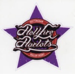 Sticker: Hellfire Harlots; Nottingham Hellfire Harlots Roller Derby; 2010-23; GWL-2025-118-30 Sticker: Hellfire Harlots; Nottingham Hellfire Harlots Roller Derby; 2010-23; GWL-2025-118-30