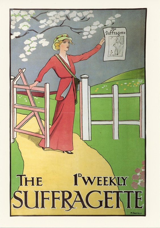 Replica print: The Suffragette; M. Bartels; c.1912; GWL-2024-6-4