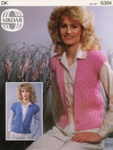 Knitting pattern: Waistcoats; Sirdar Design No. 6394; GWL-2015-34-101