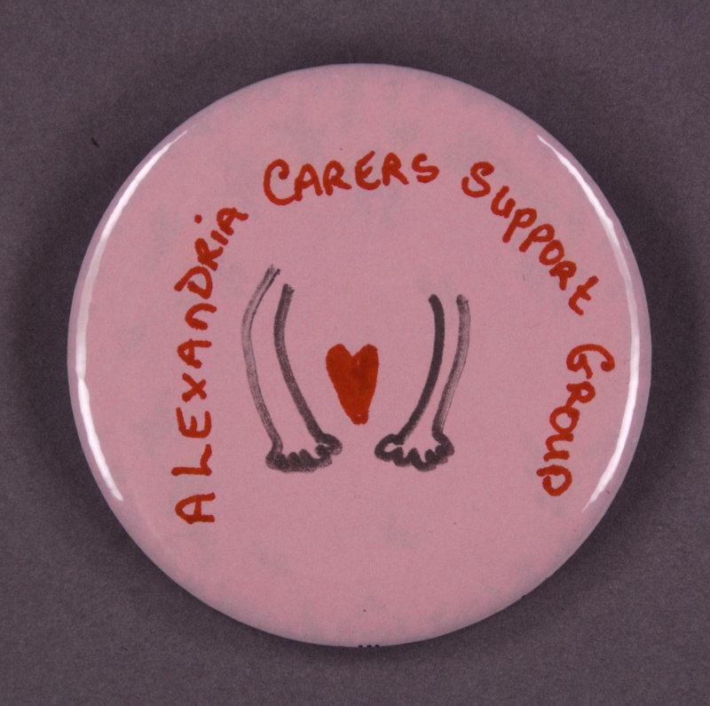 Badge: Alexandria Carers Support Group; 2013; GWL-2013-31-2