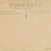Postcard back: Mistress Margaret Auchinvole Feathers; c.1900-18; GWL-2024-77-17